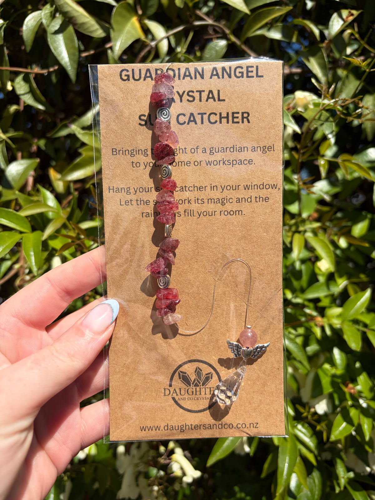 Strawberry Quartz | Guardian Angel Sun Catcher A