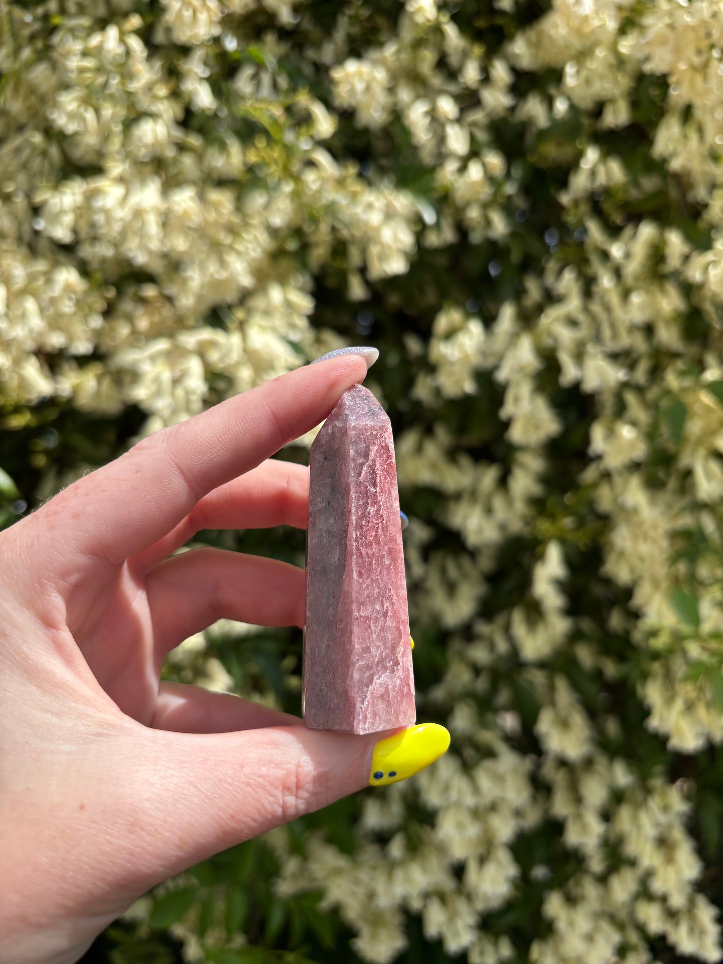 Strawberry Quartz Polished Point A
