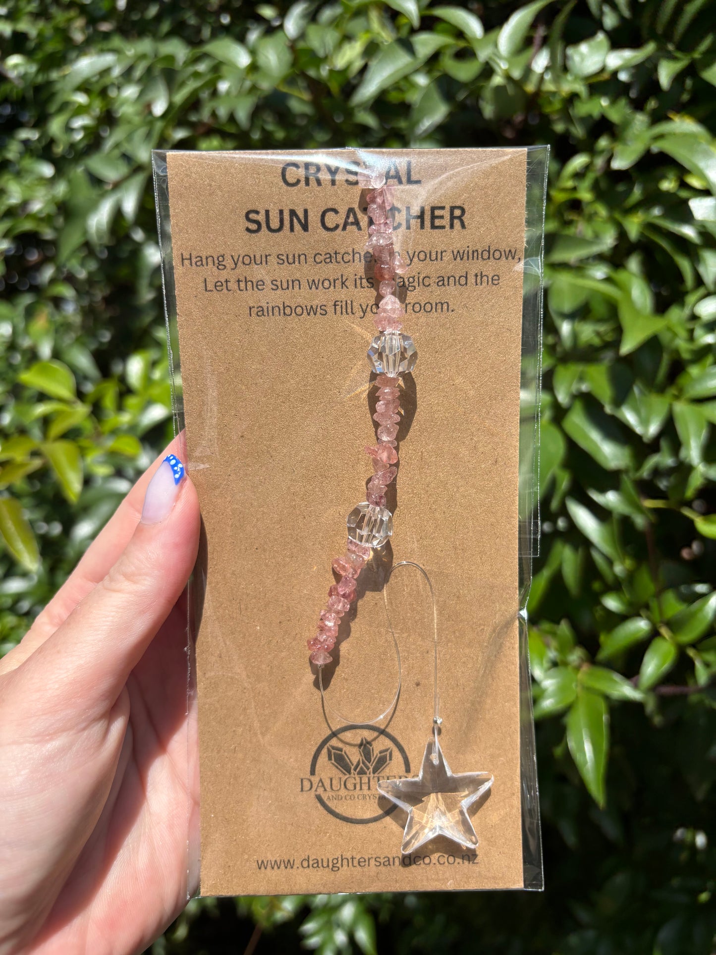 Strawberry Quartz | Star Sun Catcher