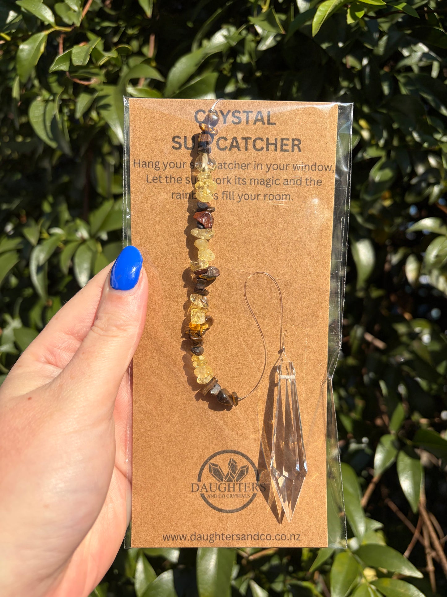 Tigers Eye & Citrine | Point Sun Catcher B