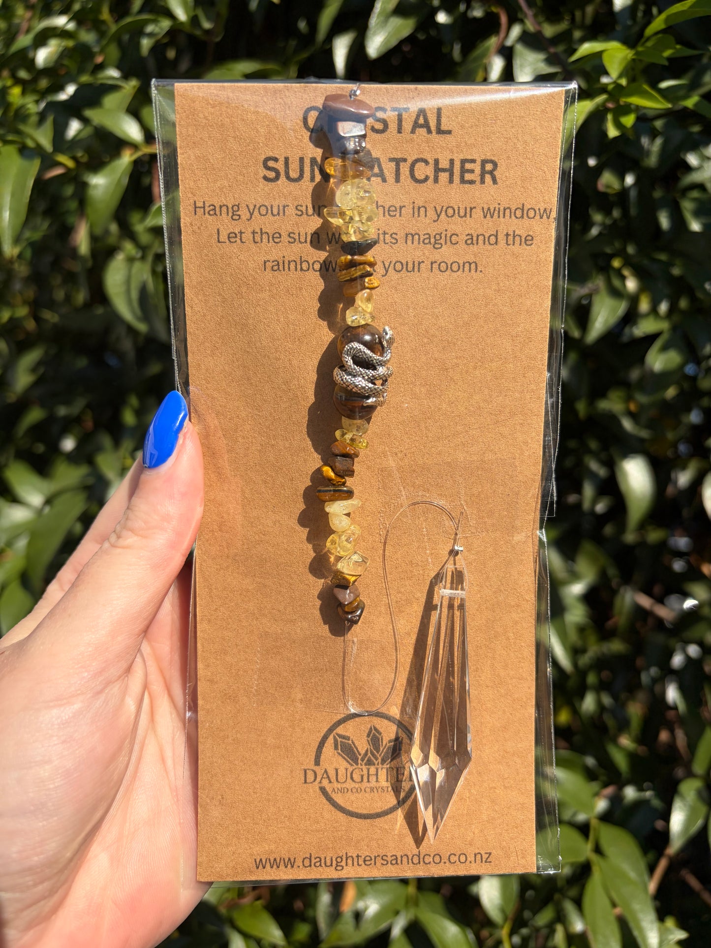 Tigers Eye & Citrine | Point Sun Catcher A