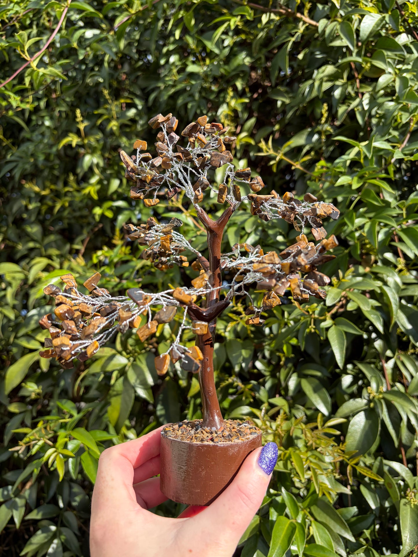 Tigers Eye Crystal Tree Large