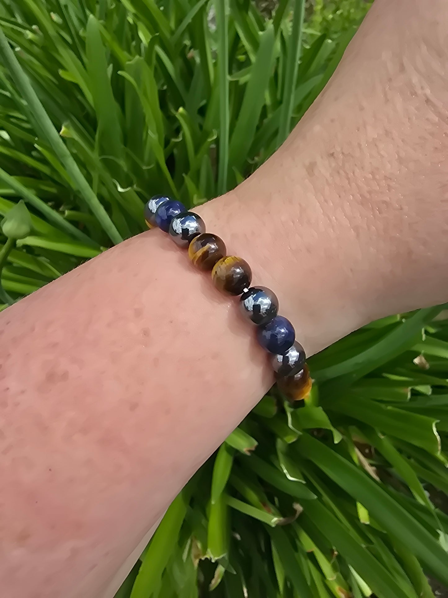 Sodalite, Hematite & Tigers Eye | Bead Bracelet