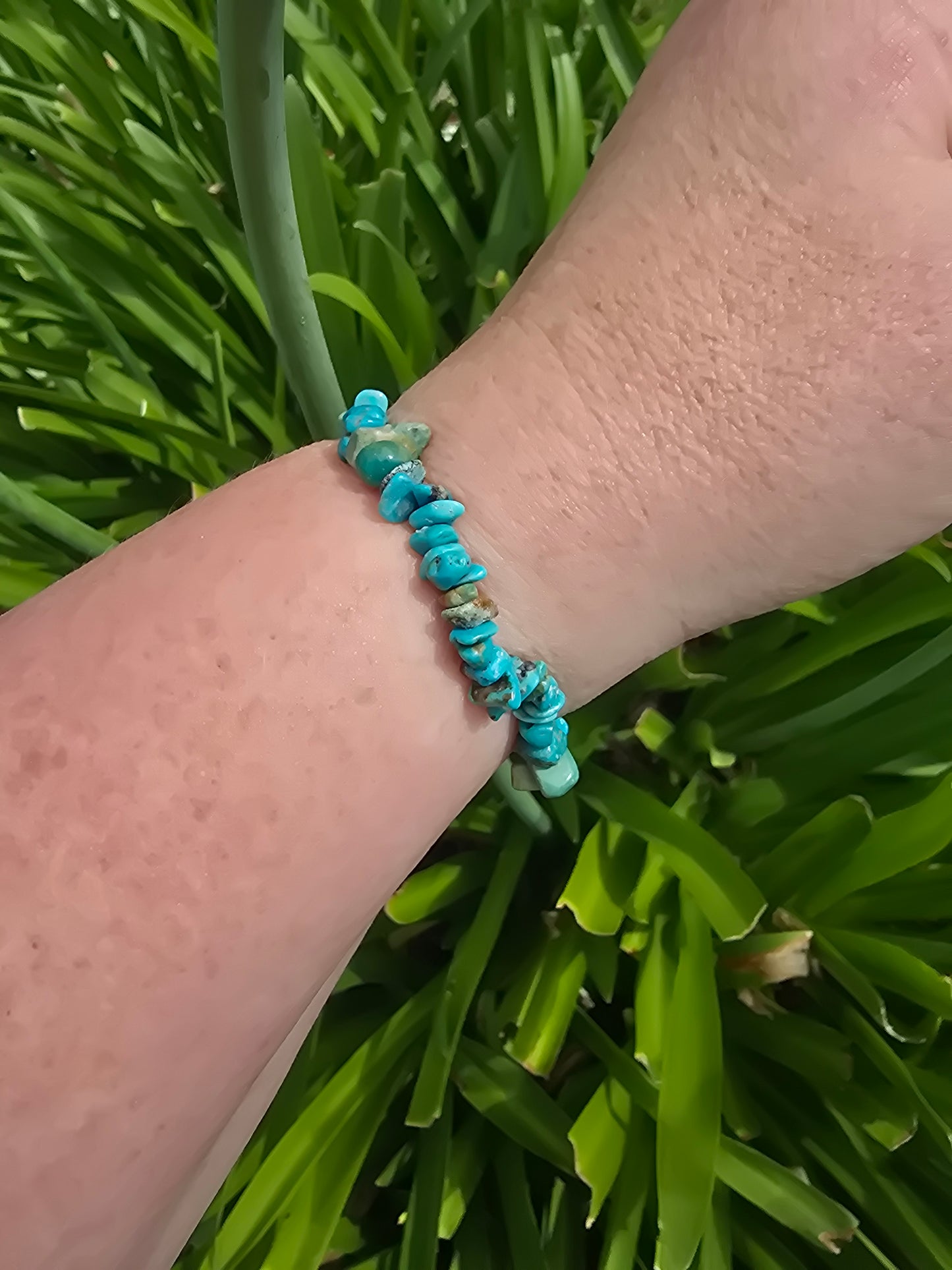 Turquoise | Crystal Chip Bracelet