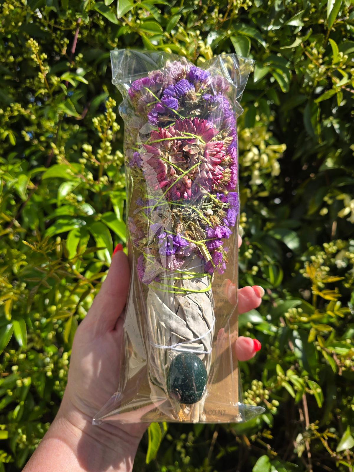White Sage Smudge Stick Large 9inch | Bloodstone For Healing, Wellbeing & Good Health