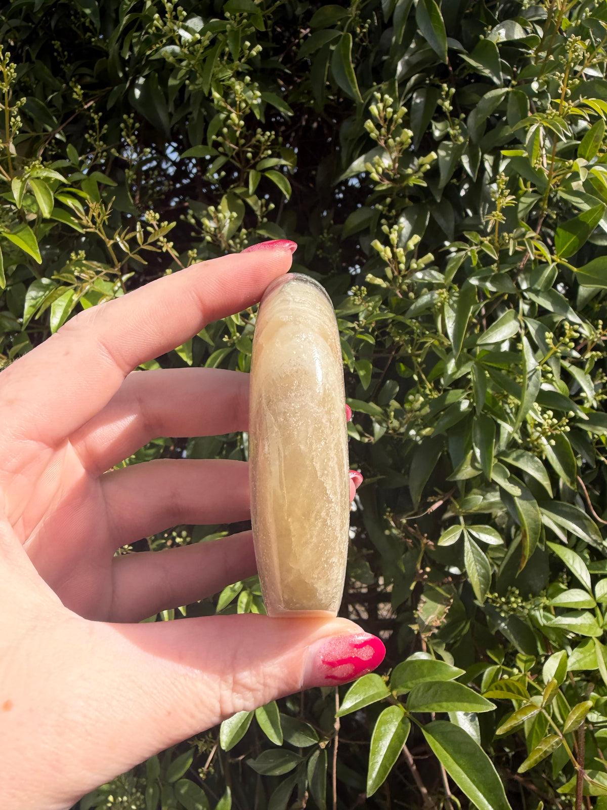 Zebra Calcite Self Standing Moon D