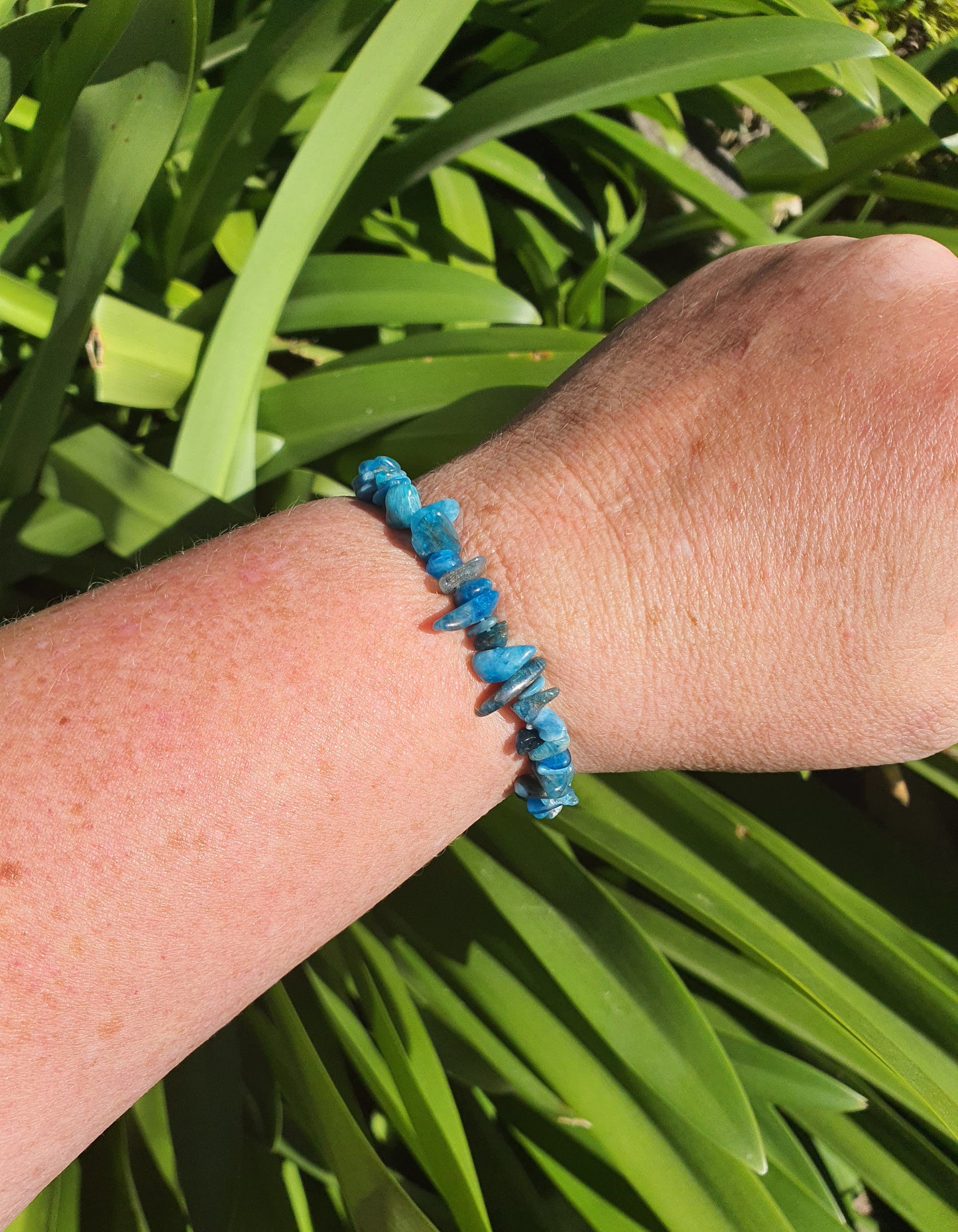 Apatite Crystal Chip Bracelet