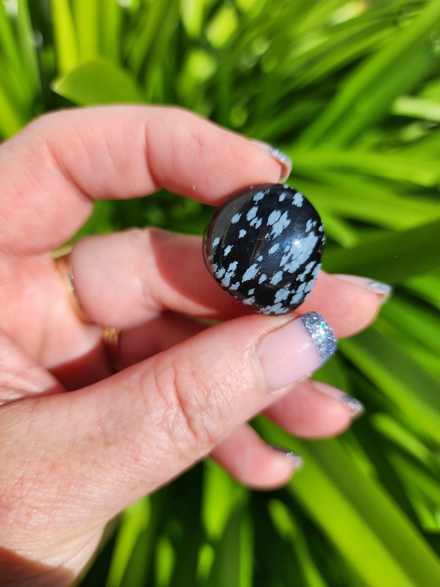 Snowflake Obsidian Tumbled Stones 10 Pack Valued $30
