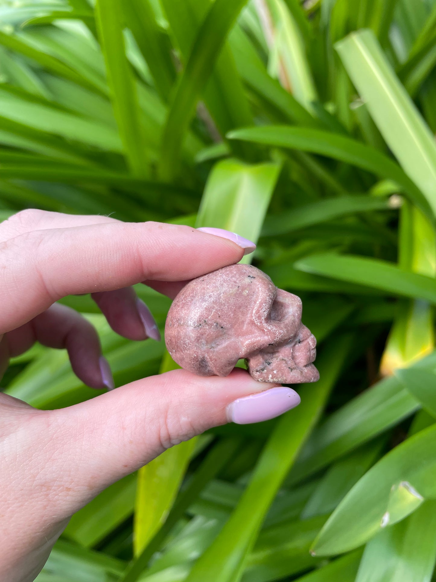 Rhodonite Skull Small