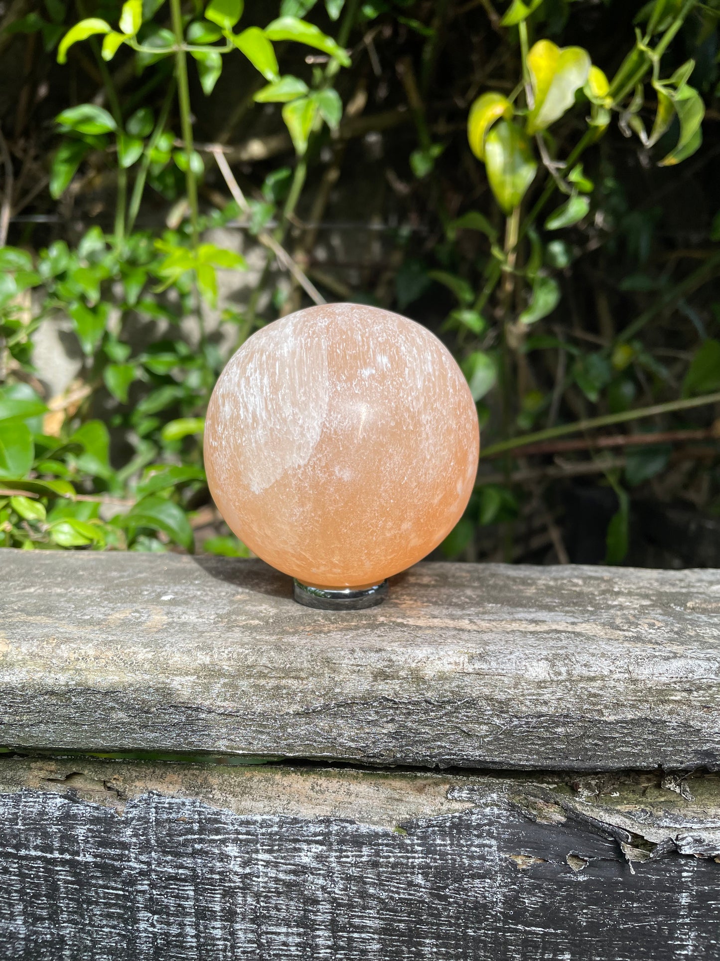 Orange Selenite Sphere Medium
