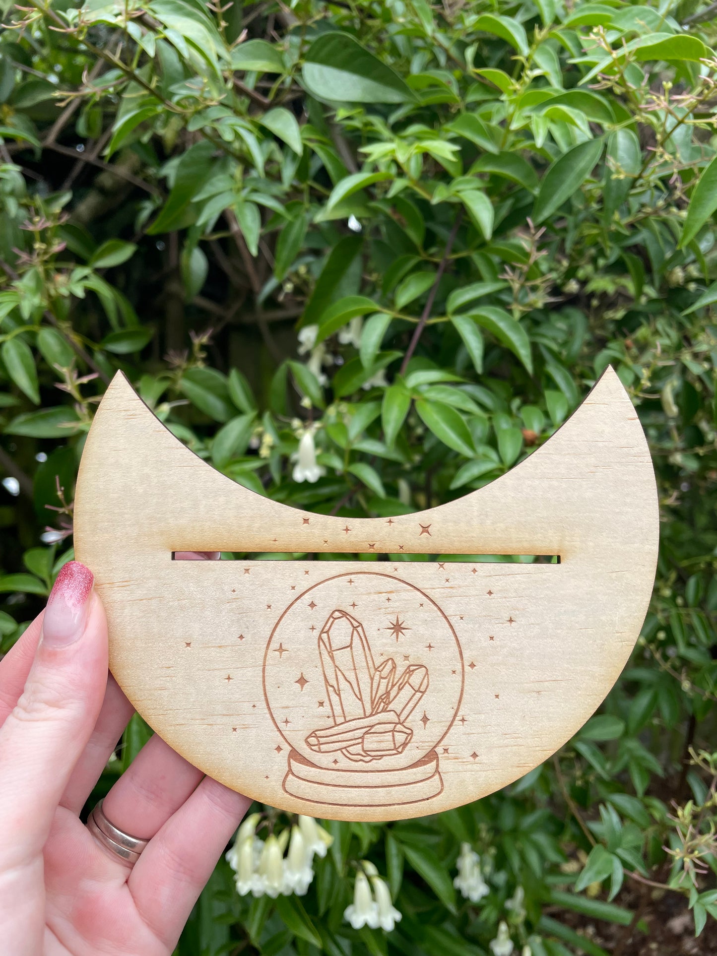 Wooden Card Holder | Crystal Ball