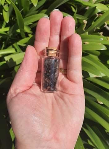 Smoky Quartz Chip Bottle