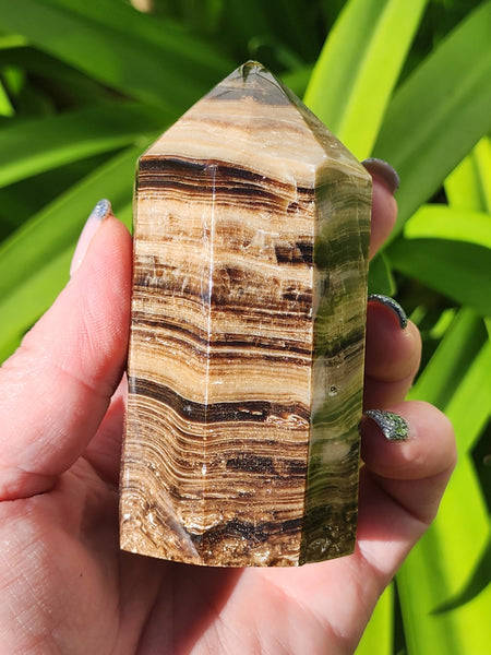 Chocolate Calcite Point