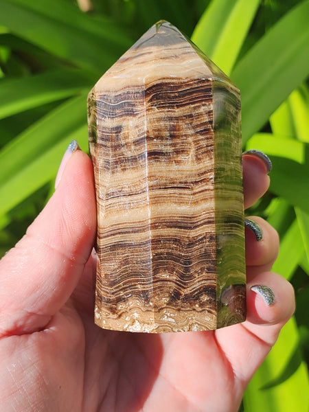 Chocolate Calcite Point