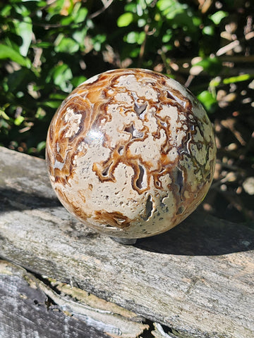 Chocolate Calcite Sphere Large
