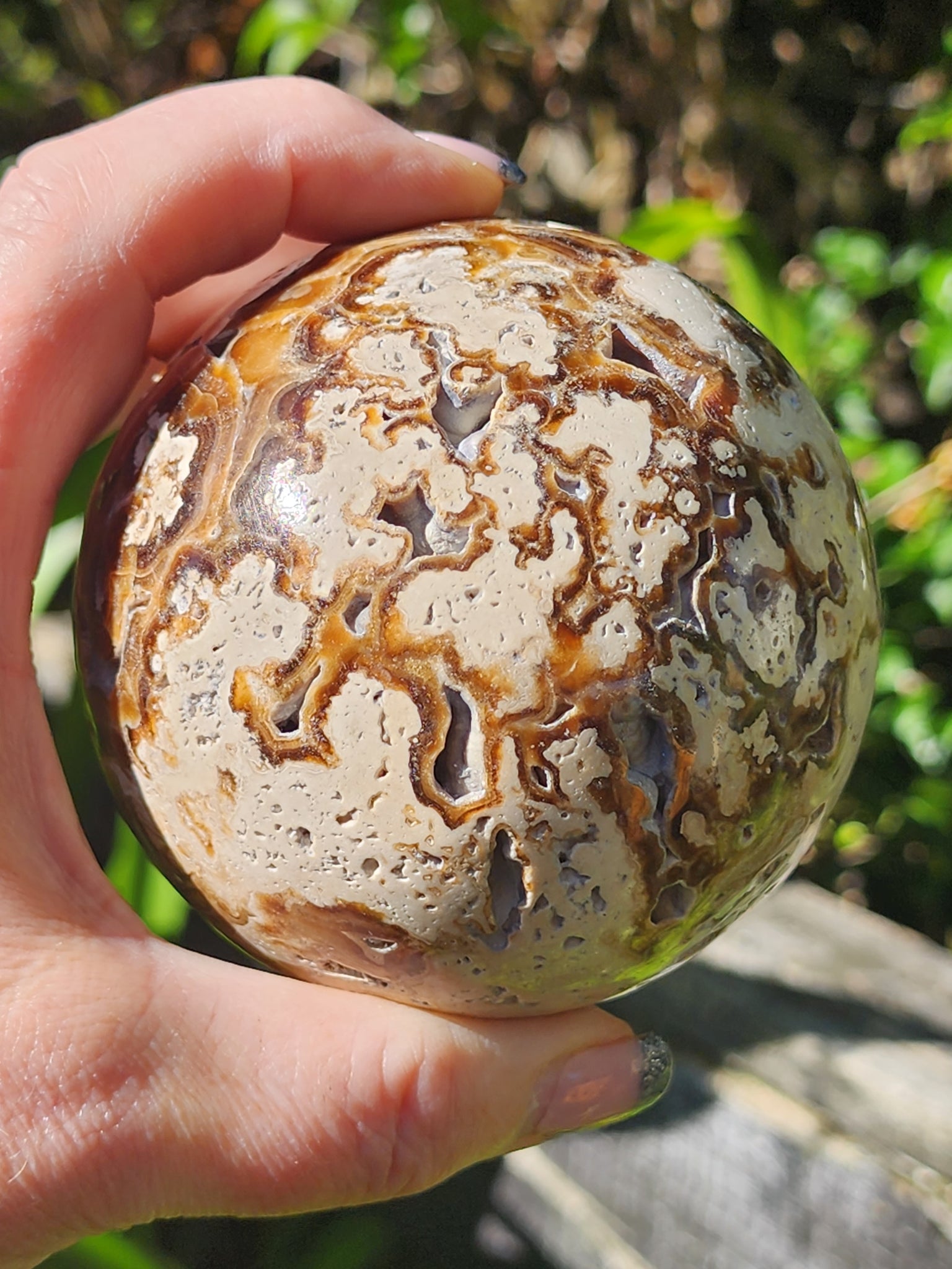 Chocolate Calcite Sphere Large