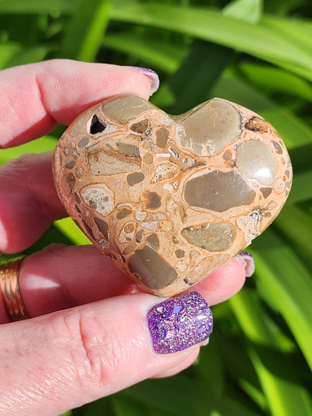 Leopardskin Jasper Heart C