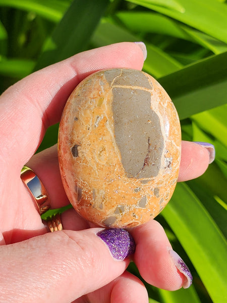 Leopardskin Jasper Palm Stone B