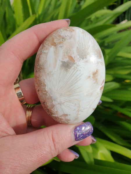 Pink Scolecite Palmstone