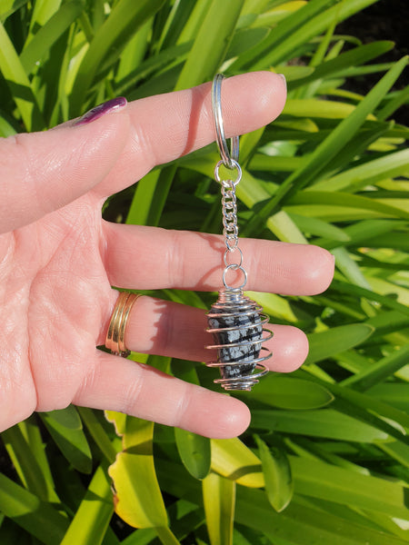 Spiral Cage Keyring