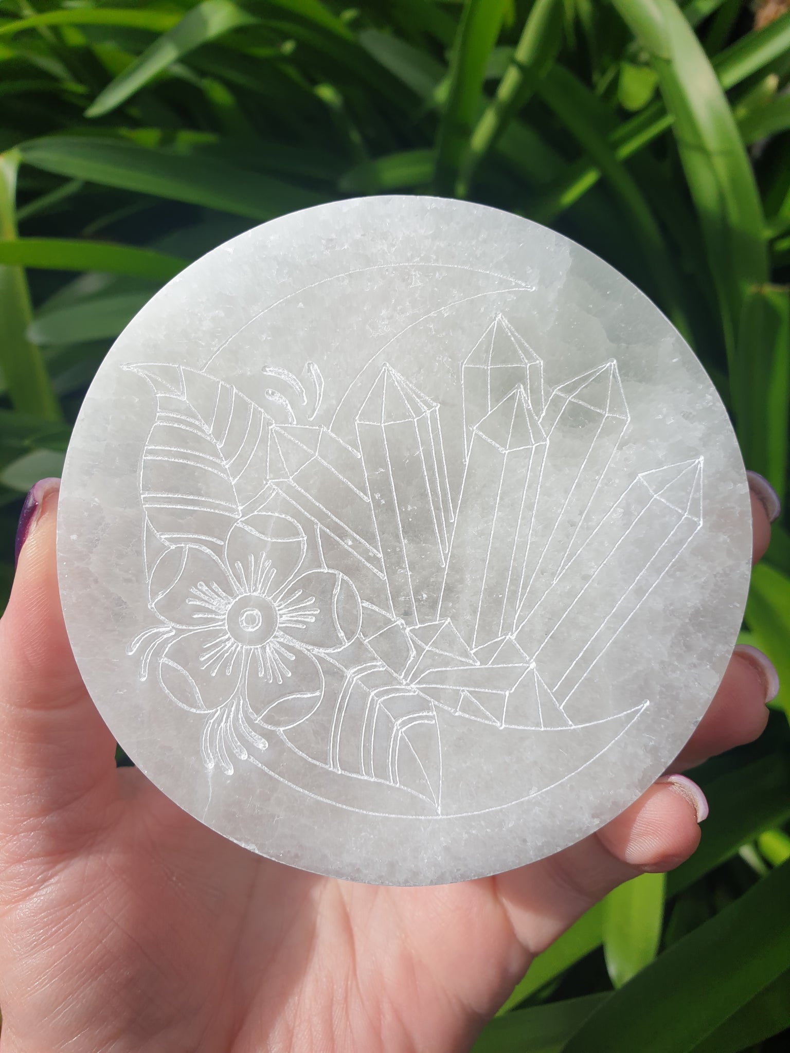 Selenite Crystal Charging Plate