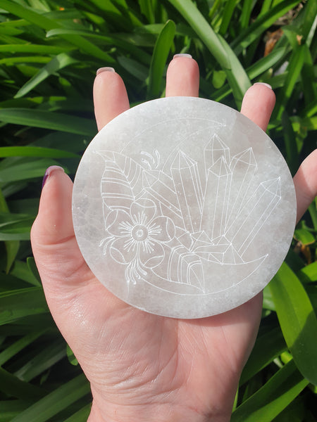 Selenite Crystal Charging Plate