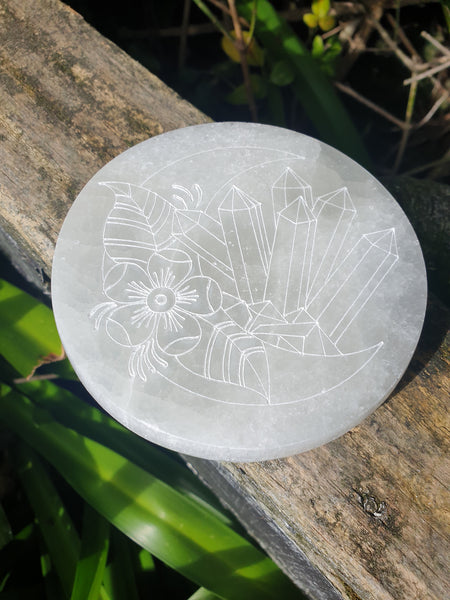 Selenite Crystal Charging Plate