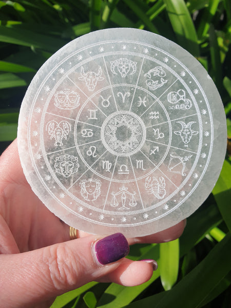 Selenite Zodiac Charging B
