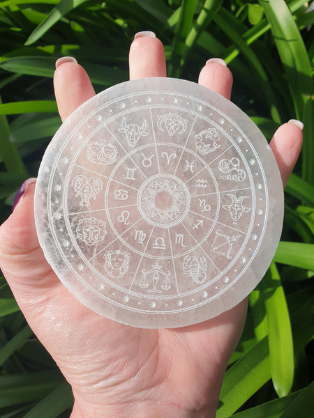 Selenite Zodiac Charging B