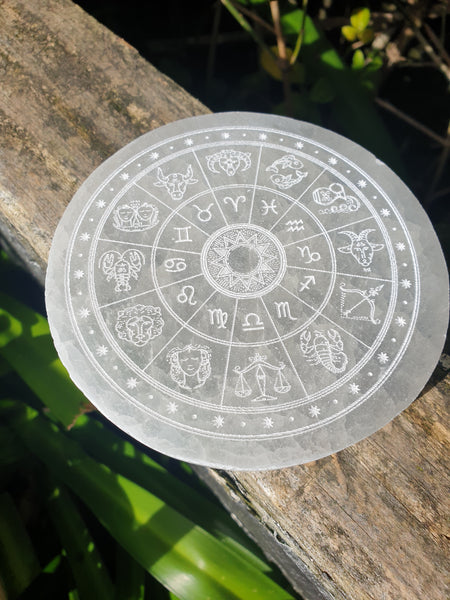 Selenite Zodiac Charging B