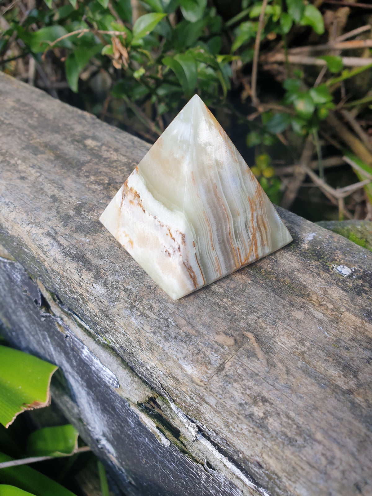 Triangular Pyramid Calcite Banded Calcite Pyramid Small C – Daughters And Co Crystals