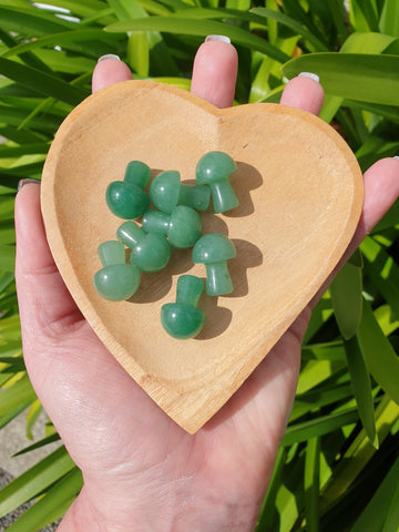 Green Aventurine Mini Mushroom