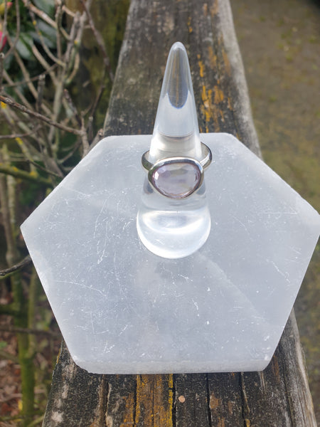 Ametrine | Rose Cut Sterling Silver Adjustable Ring C