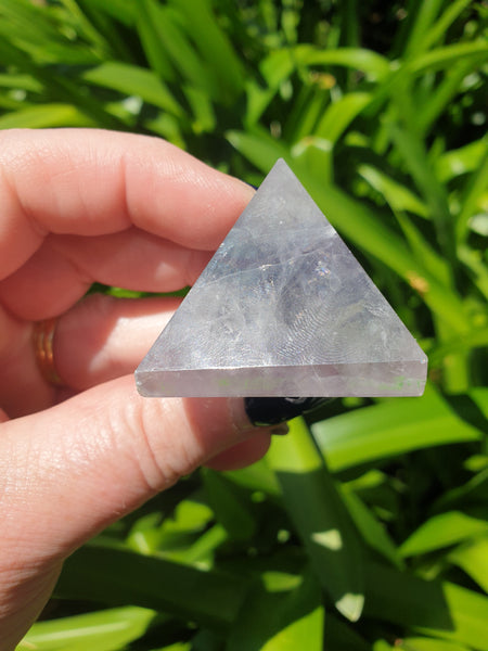 Rainbow Fluorite Pyramid Medium