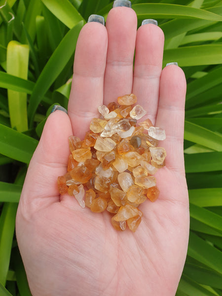 Citrine Crystal Chip 100 gms Bag