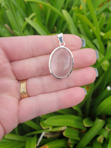 Clear Quartz | Polished Sterling Silver Pendant A