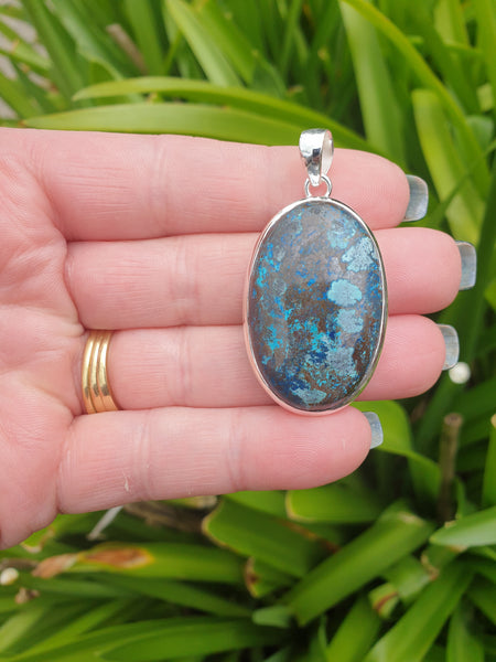 Shattuckite | Polished Sterling Silver Pendant A