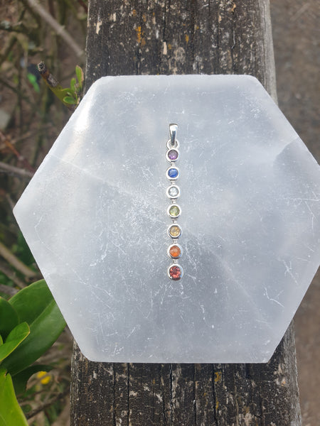 Chakra | Faceted Sterling Silver Pendant