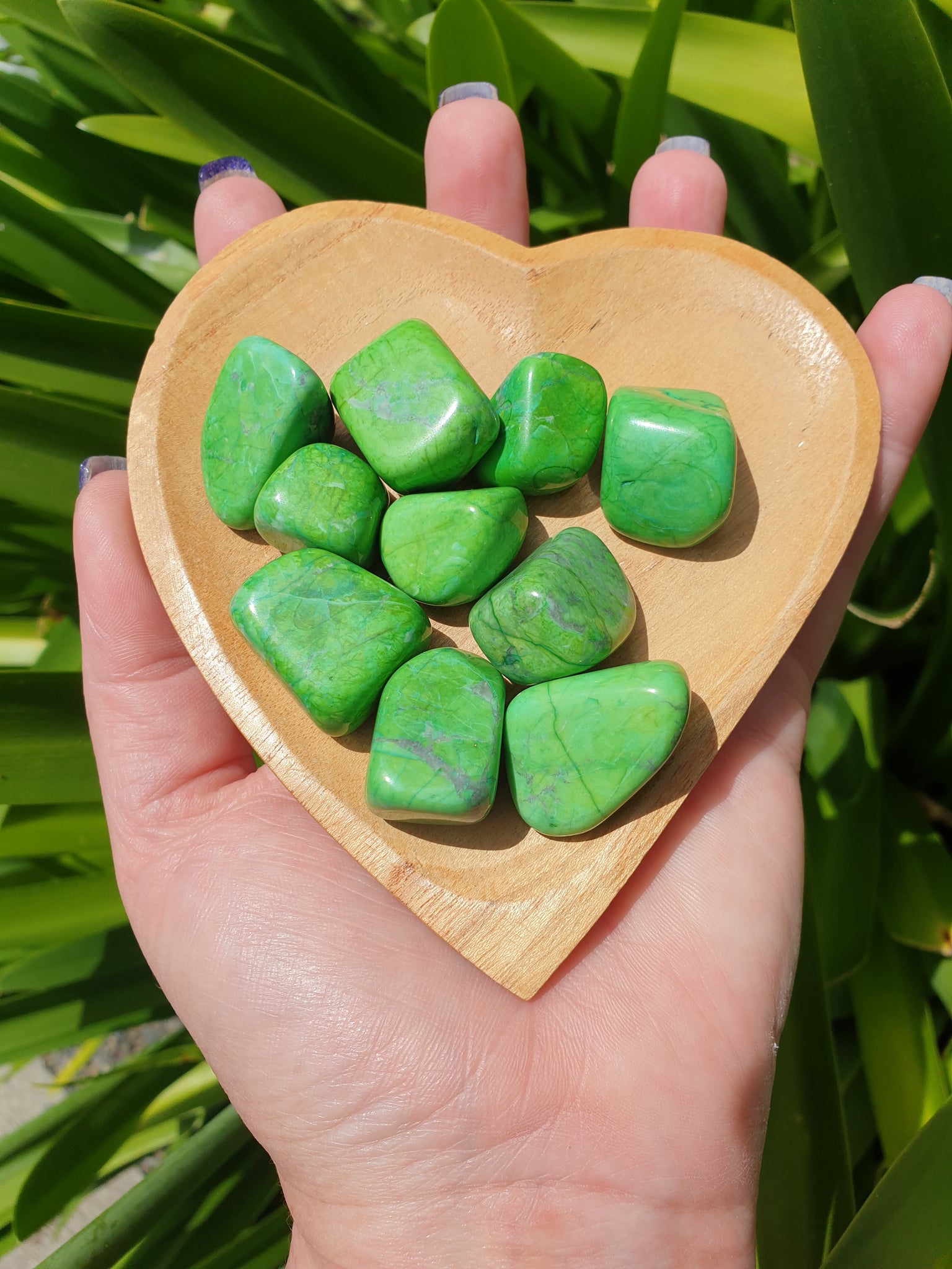 Howlite Green Tumbled Stones 10 Pack $20 Valued at $30