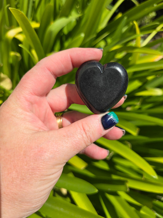 Shungite Polished Heart Large