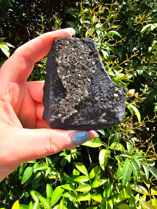 Shungite & Pyrite Rough Piece A