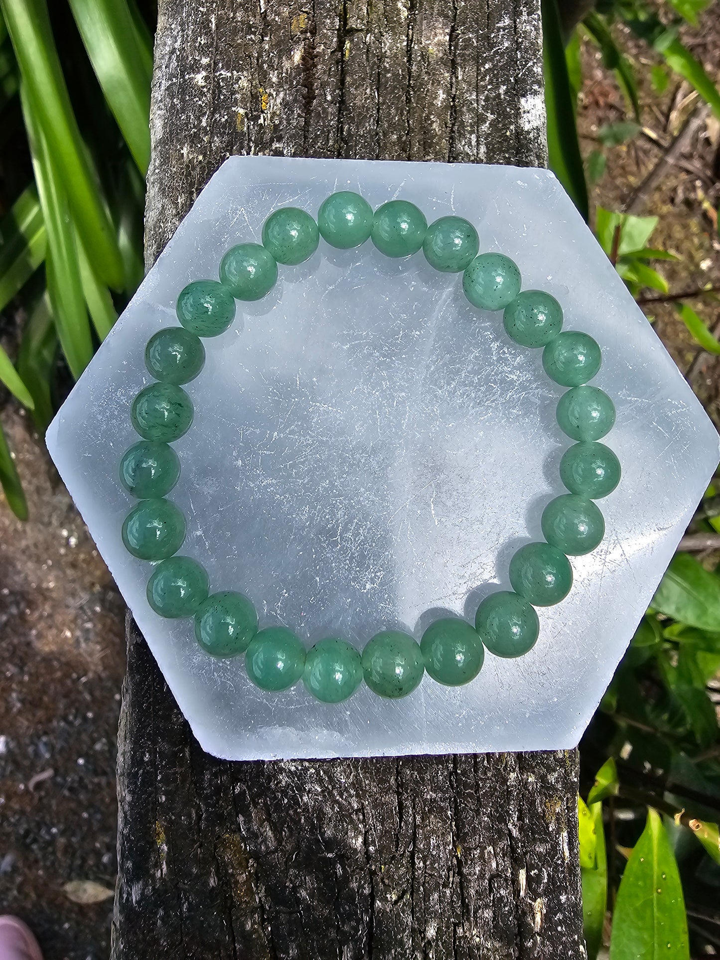 Green Aventurine | Round Bead Bracelet 8mm