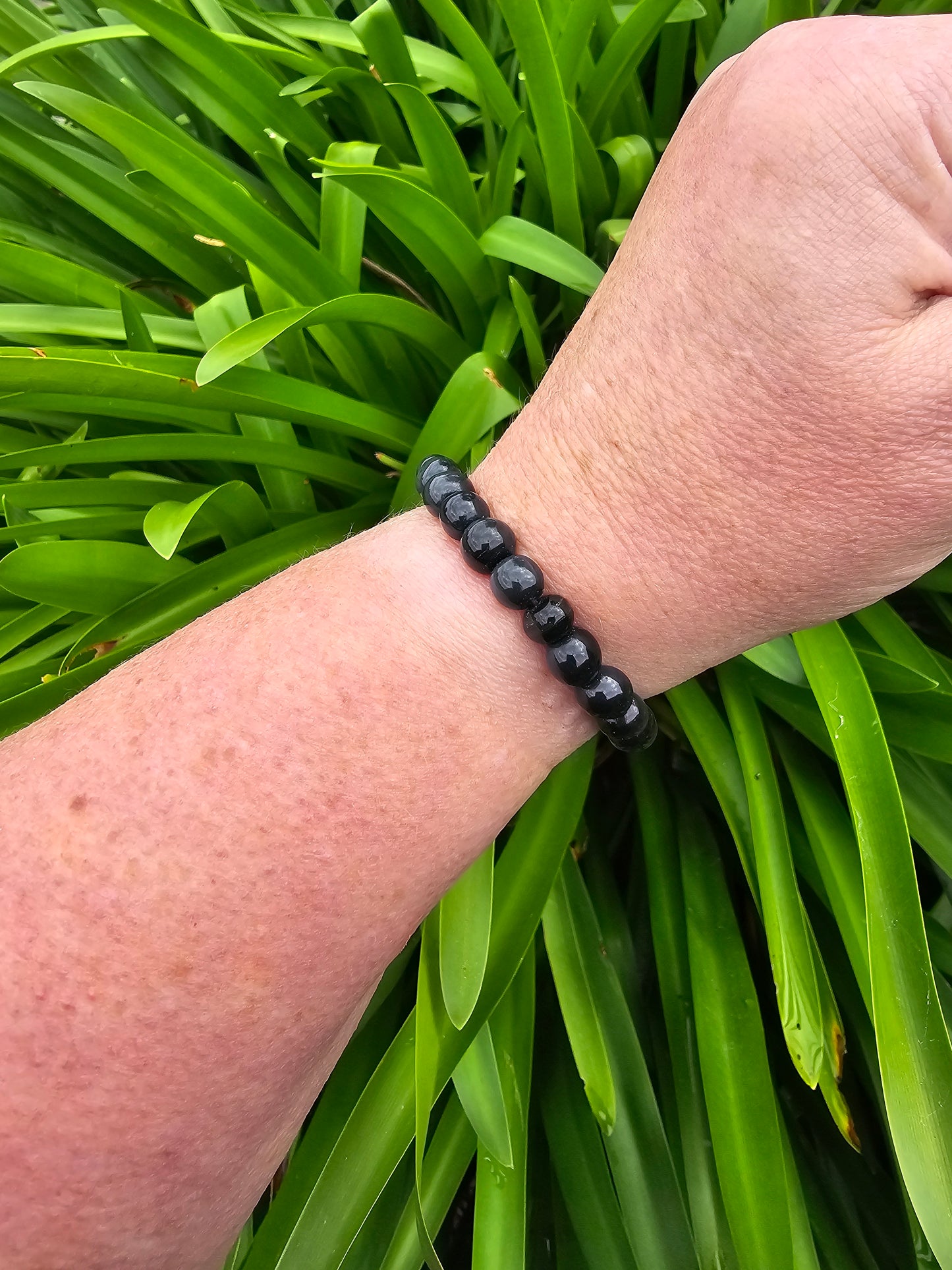 Shungite | Round Bead Bracelet 8mm