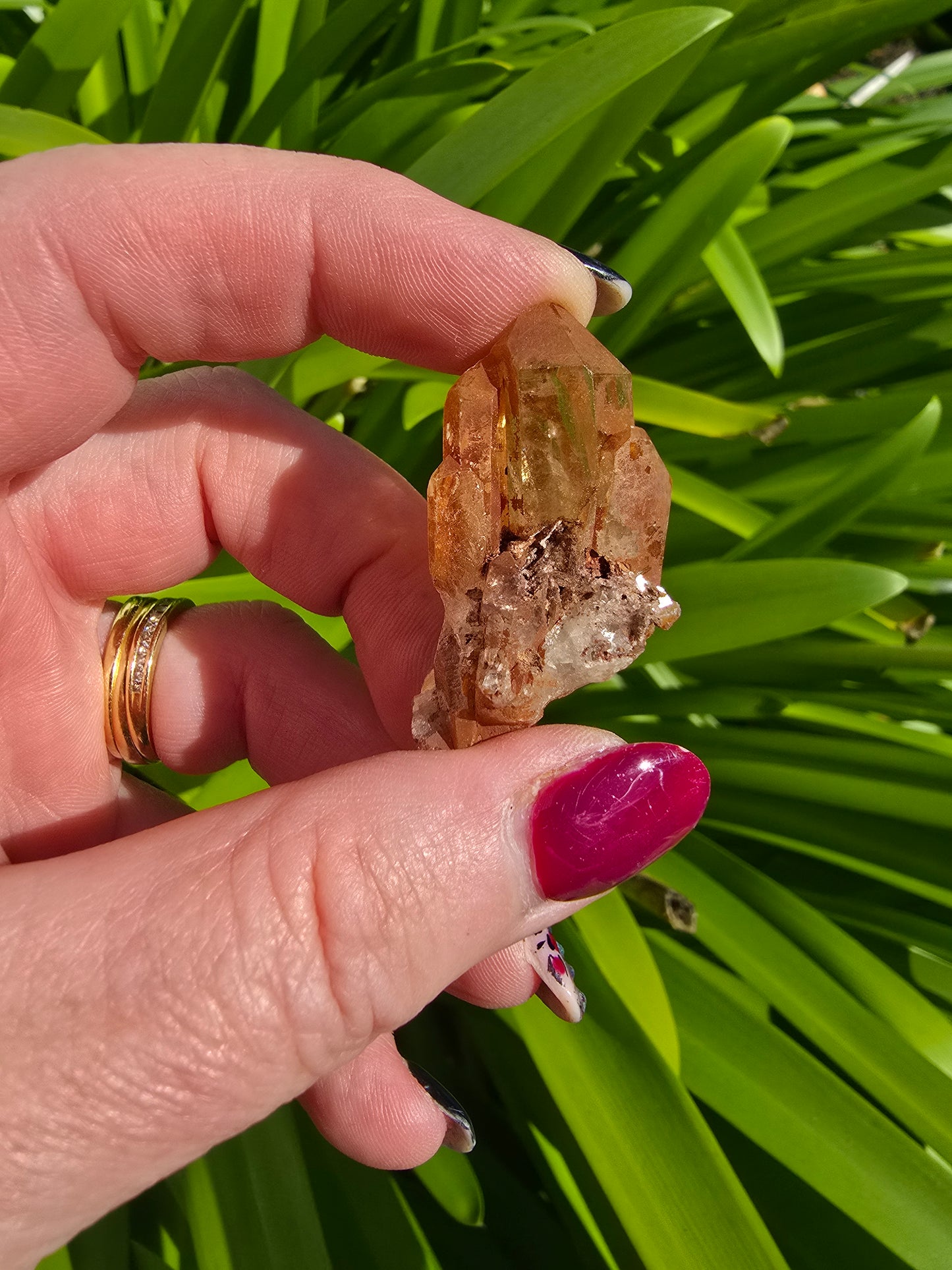 Tangerine Quartz Small Cluster