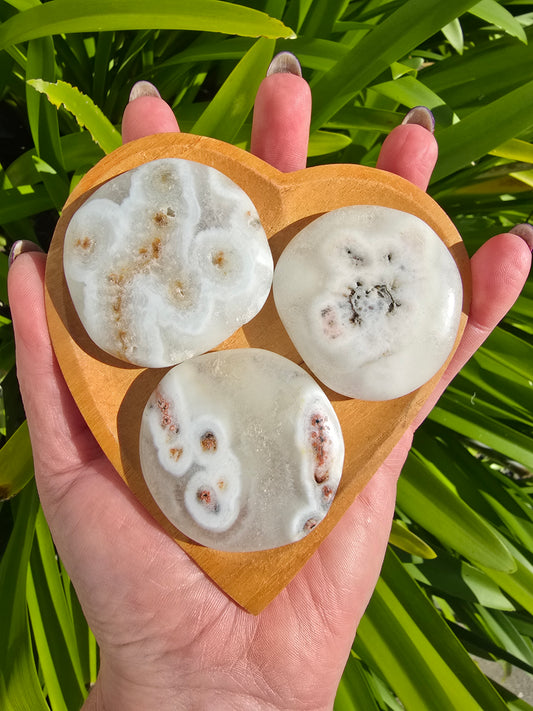Solar Quartz Flat Stones