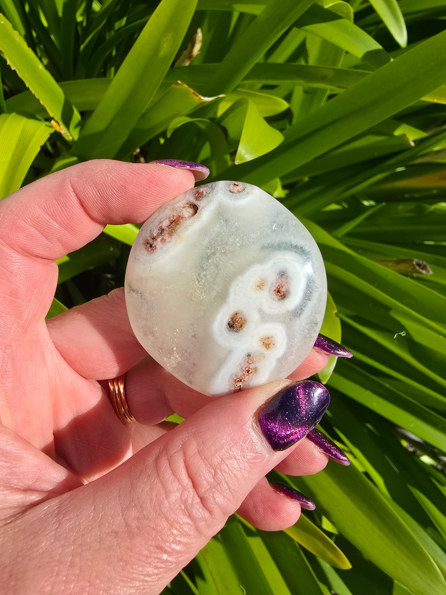 Solar Quartz Flat Stones