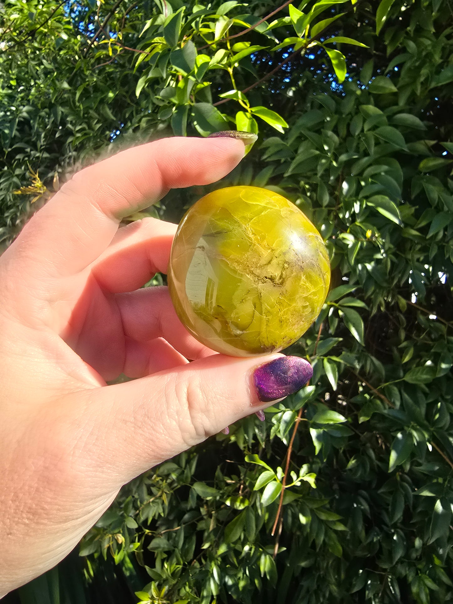 Green Opal Palm Stone E