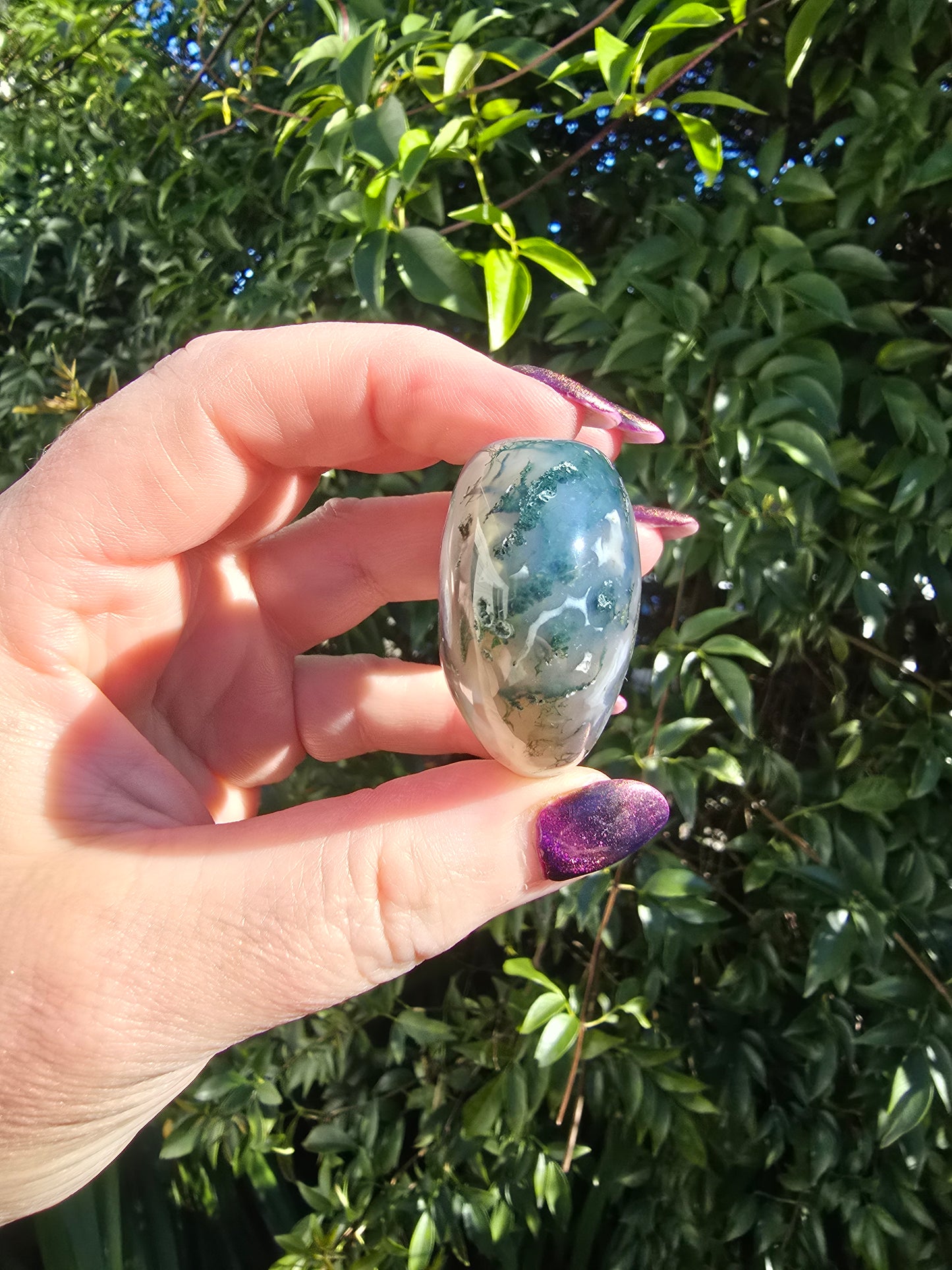 Moss Agate Heart E