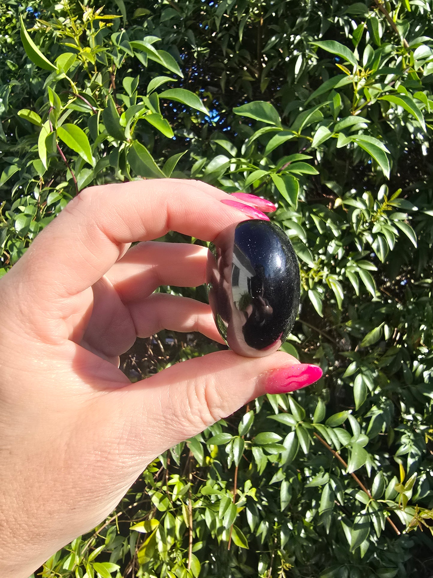 Silver Sheen Obsidian Heart E