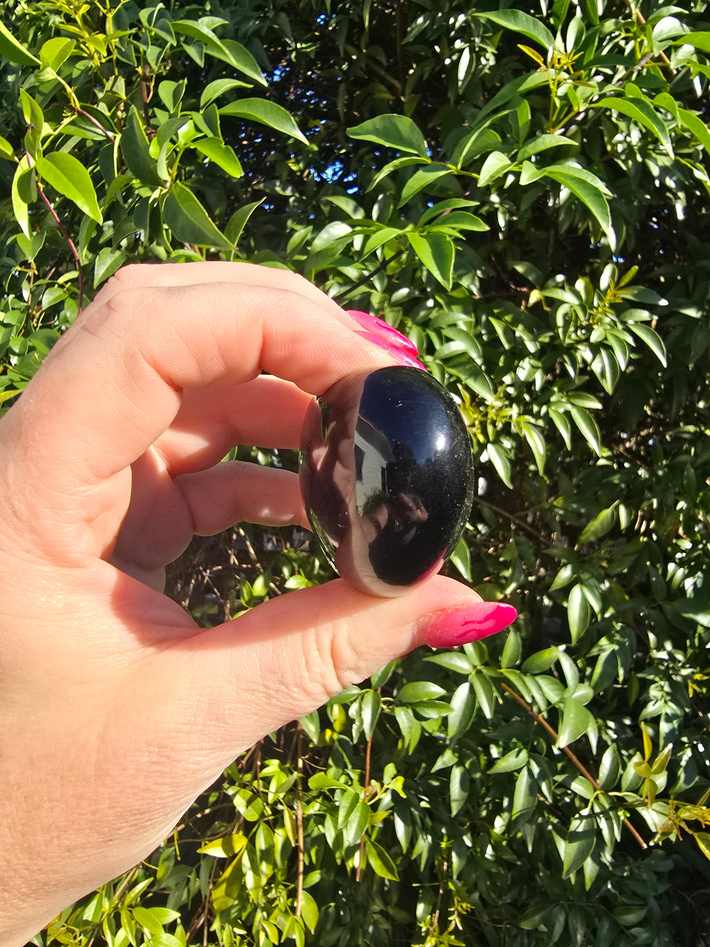 Silver Sheen Obsidian Heart F
